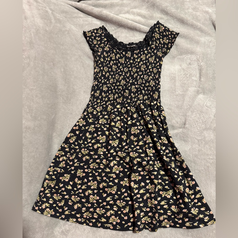 Billabong floral black dress